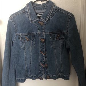 cropped jean jacket